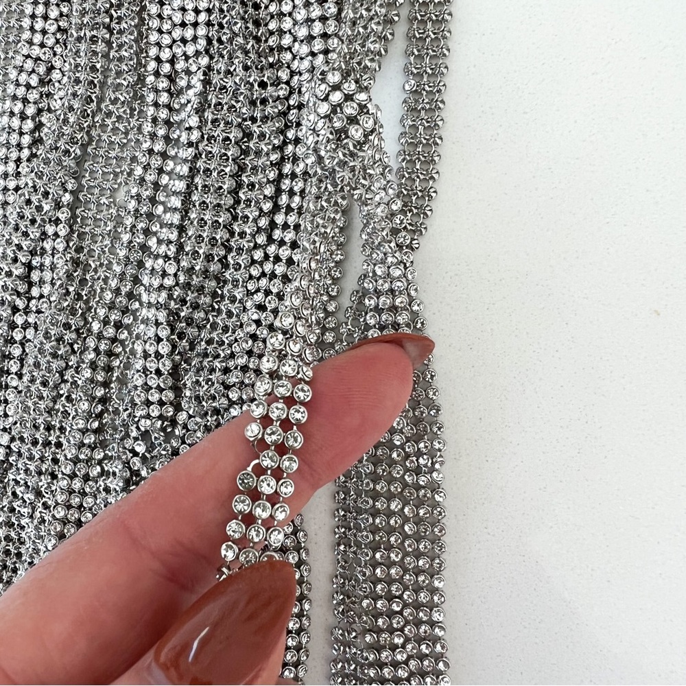 Cult Gaia Banu Mini Fringe Clutch in Clear - Picture 7 of 14